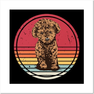 Cute Cavapoo Retro Vintage Posters and Art